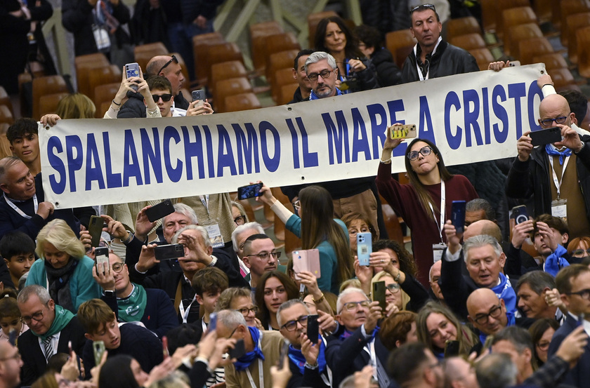 Pope Francis' audience with fishermen