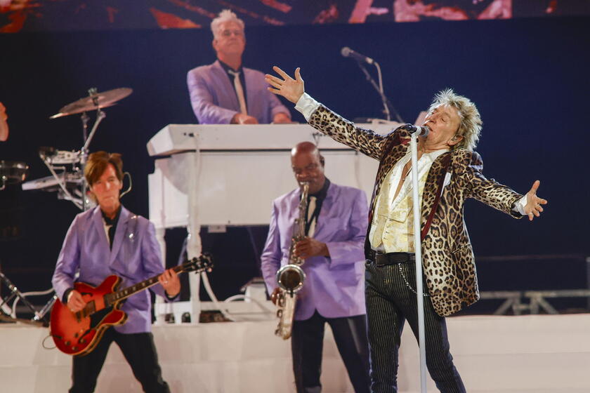 Rod Stewart concert in A Coruna