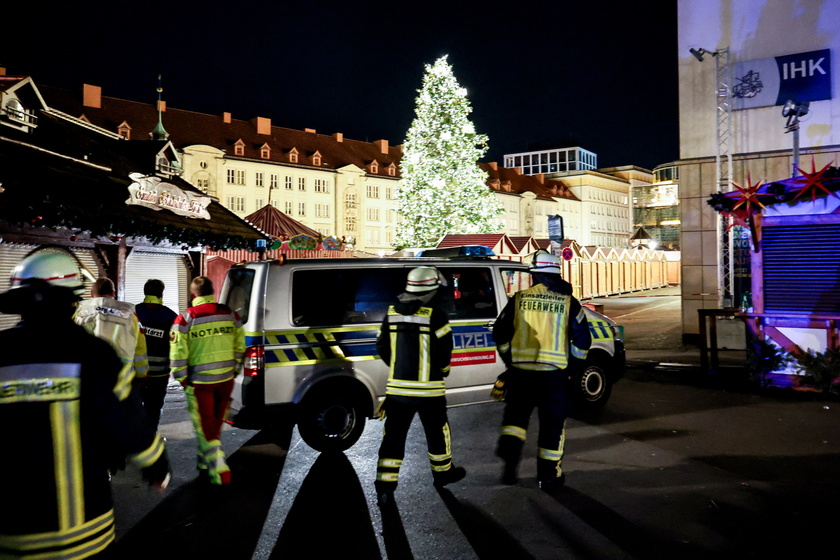 At least one dead and dozens injured after car driven into crowd at German Christmas market