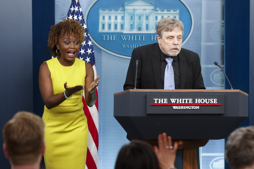 White House daily press briefing in Washington