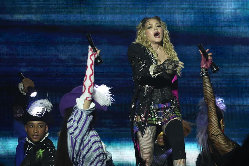 US singer Madonna performs in Rio de Janeiro