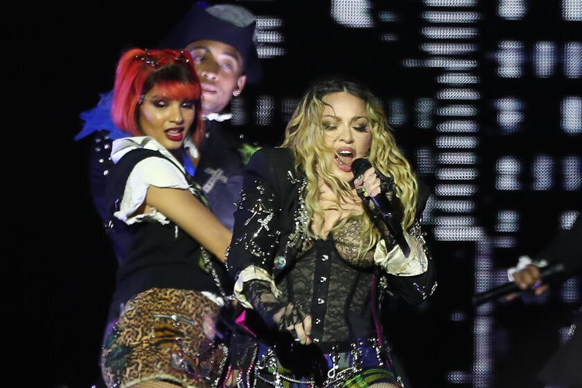 US singer Madonna performs in Rio de Janeiro