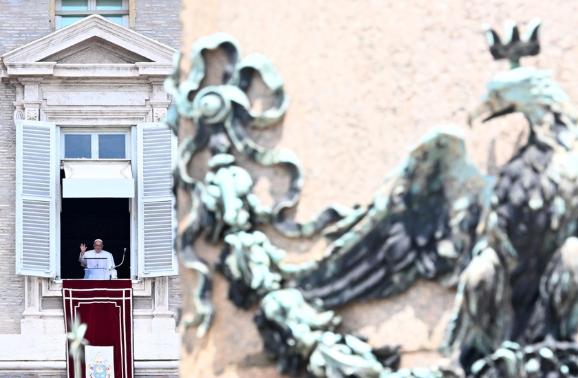 Pope Francis leads Angelus prayer in the Vatican