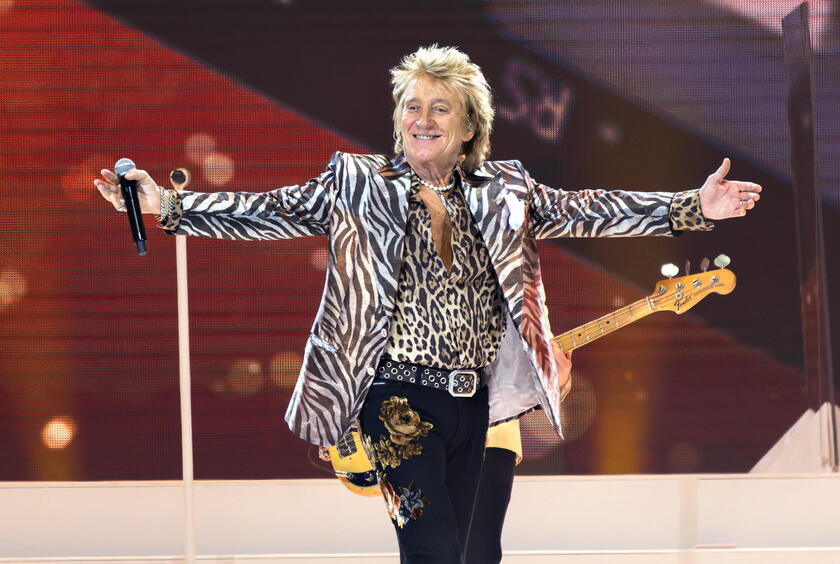 Rod Stewart in concert in Copenhagen