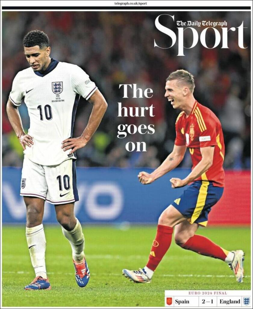 Finale EURO 2024: la rassegna stampa dei giornali inglesi