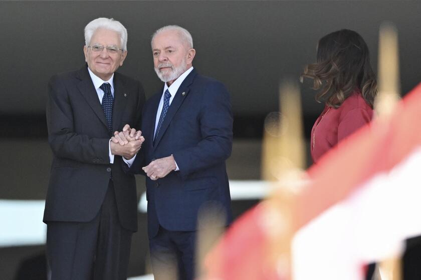 Presidente da Itália é recebido por Lula no Palácio do Planalto, em Brasília