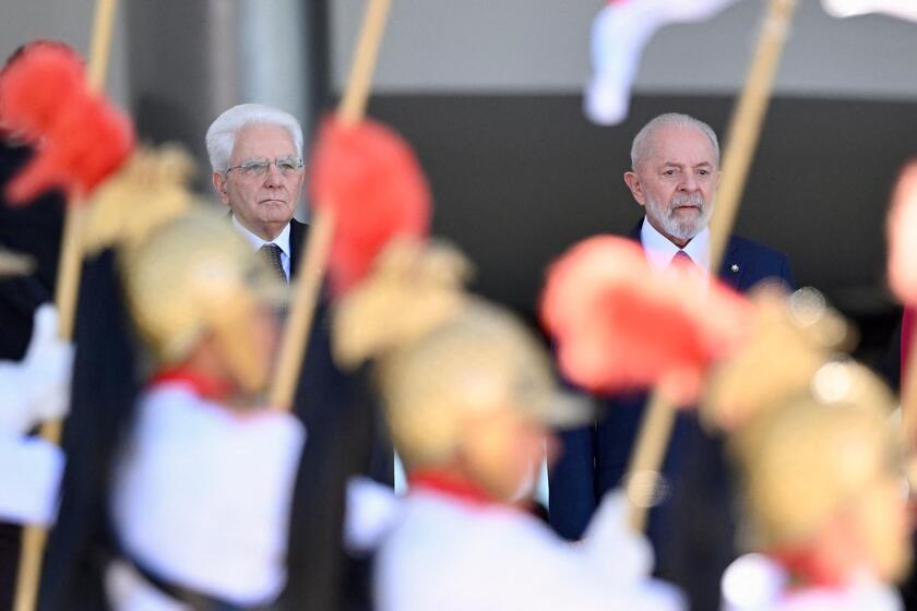Presidente da Itália é recebido por Lula no Palácio do Planalto, em Brasília