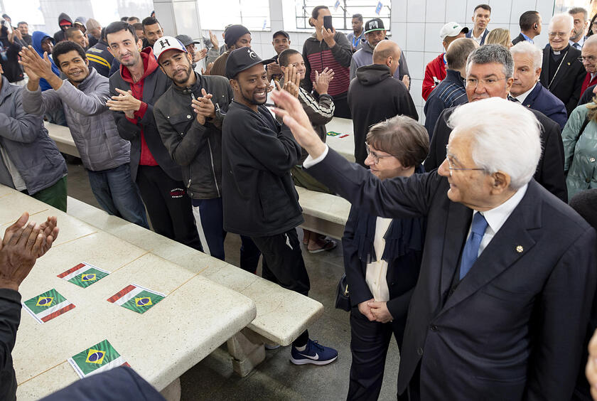 Mattarella visitou o Museu da Imigração e o Arsenal da Esperança em sua visita a São Paulo