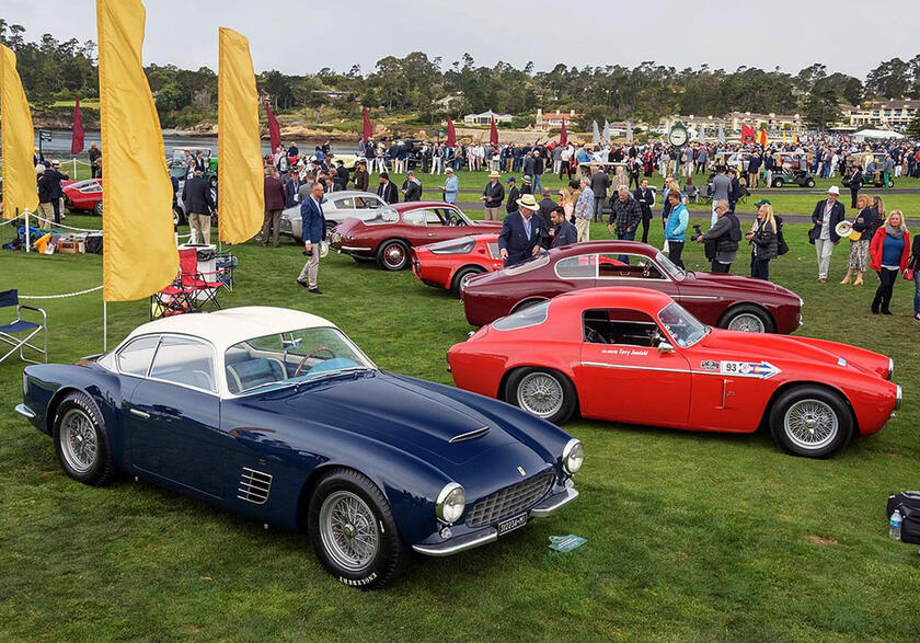 Tricolore in primo piano a Pebble Beach 2024