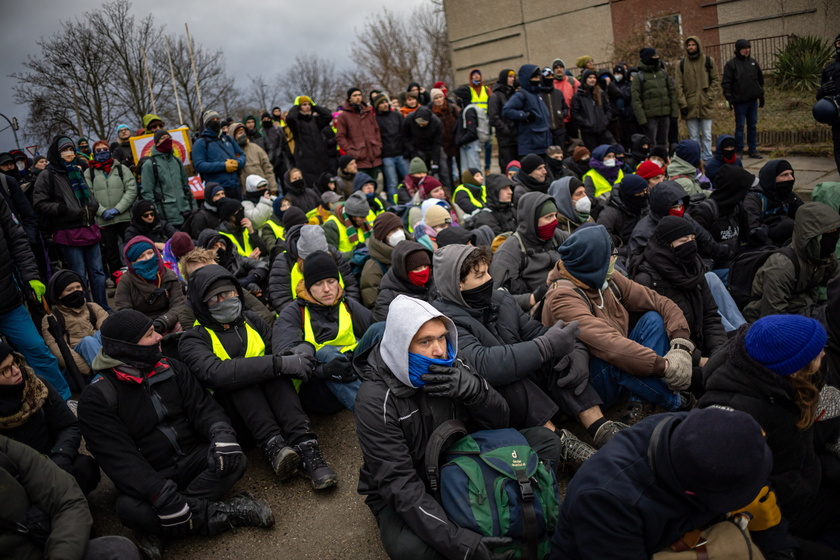 Protest ahead of AFD party conference in Riesa