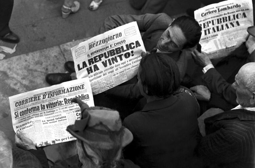 Edizioni straordinarie dei quotidiani: la vittoria della Repubblica nel referendum 6 giugno 1946