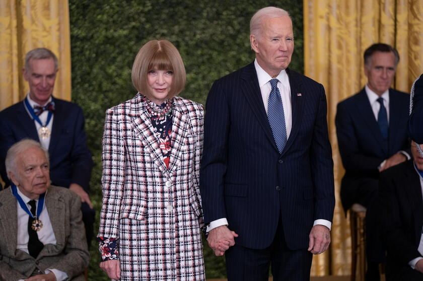 Joe Biden e Anna Wintour