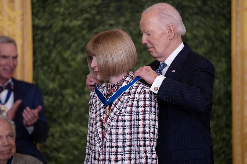 Joe Biden e Anna Wintour