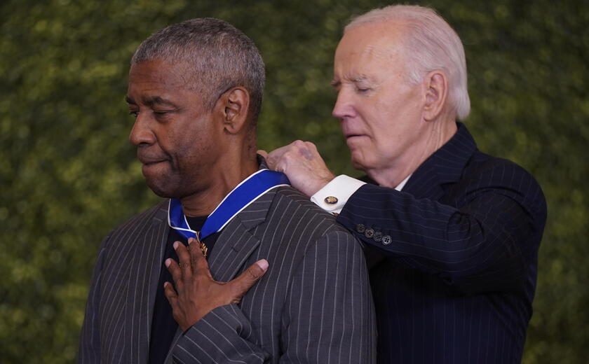 Joe Biden e Denzel Washington