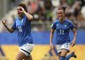 Goleada delle azzurre contro la Giamaica © ANSA