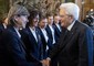 Il presidente della Repubblica, Sergio Mattarella, con la Nazionale italiana di calcio femminile ANSA/PAOLO  GIANDOTTI/US QUIRINALE © ANSA