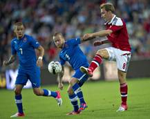 FOTO Danimarca-Slovacchia 1-3