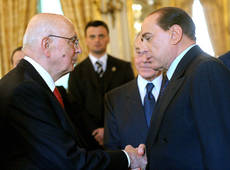 Berlusconi meets Napolitano