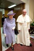 Queen Elizabeth meets Pope, lunches with president