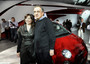 Il capo della Fiat Brand North America Laura Soave e Sergio Marchionne accanto ad una 500 al Los Angeles Auto Show