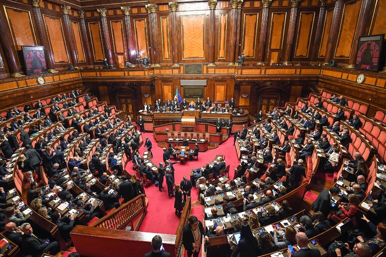 L 'Aula del Senato in una recente immagine - RIPRODUZIONE RISERVATA