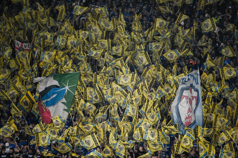 'Curva Nord ', grupo de torcedores organizados da Inter de Milão © ANSA/AFP