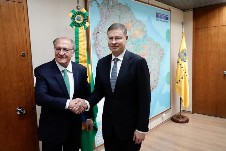 Alckmin recebe Dombrovskis em Brasília © ANSA/MDIC