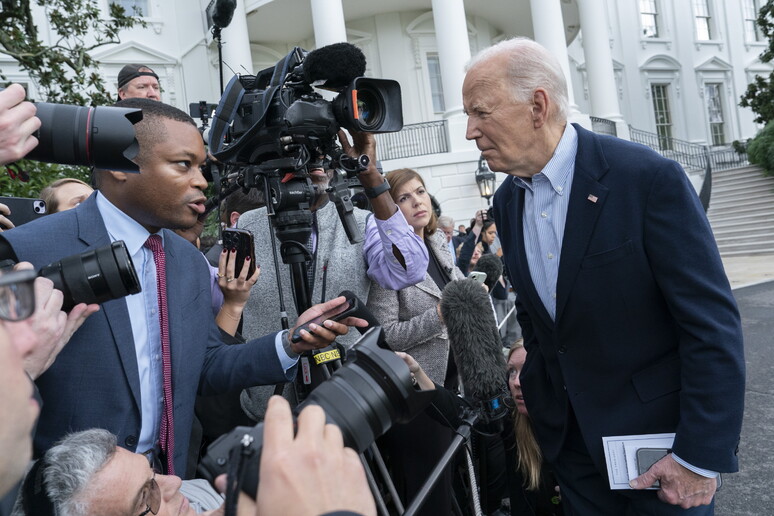 Joe Biden conversa com jornalistas na Casa Branca - TODOS OS DIREITOS RESERVADOS