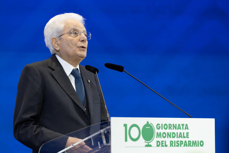 ++ Mattarella, incoraggiare risparmio, rischi da disuguaglianze ++ - TODOS LOS DERECHOS RESERVADOS