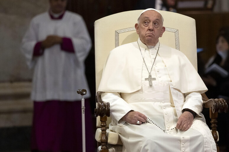 Papa Francisco em missa na Basílica de Santa Maria Maggiore, em Roma - TODOS OS DIREITOS RESERVADOS