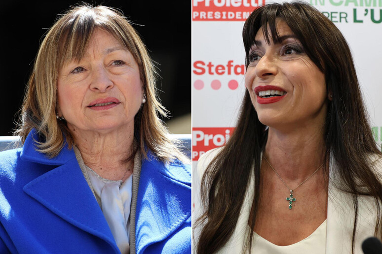 Donatella Tesei e a destra Stefania Proietti - RIPRODUZIONE RISERVATA