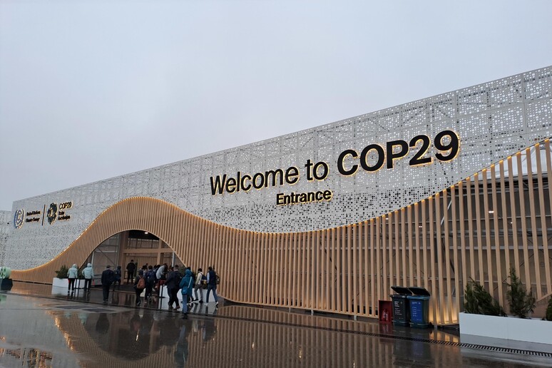 Entrada de pavilhão da COP29, em Baku - TODOS OS DIREITOS RESERVADOS