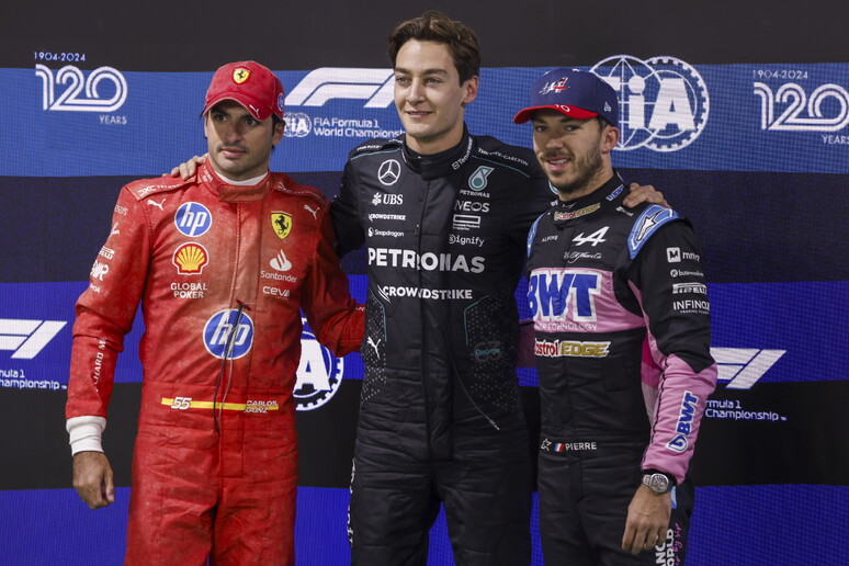 Russell, Sainz e Gasly, os 3 primeiros na classificação em Las Vegas - TODOS OS DIREITOS RESERVADOS