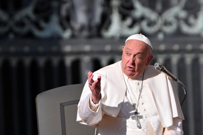 Papa Francisco durante audiência geral no Vaticano - TODOS OS DIREITOS RESERVADOS