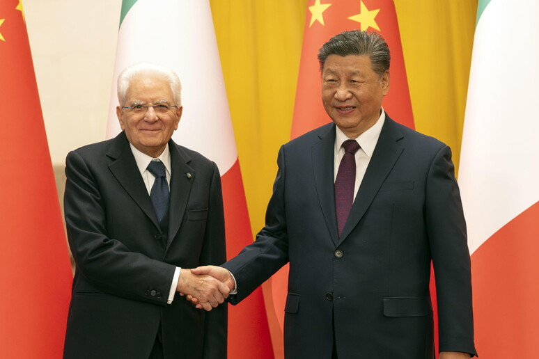 Italian President Sergio Mattarella visits China © ANSA/EPA