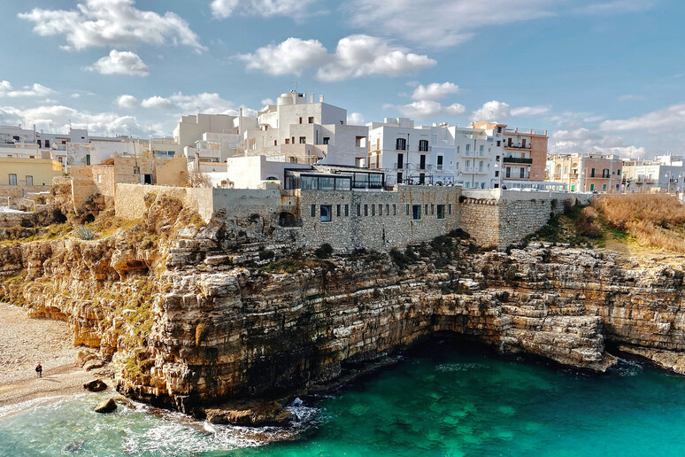 Polignano a Mare está entre os paraísos da Puglia © ANSA/Foto Divulgação G7