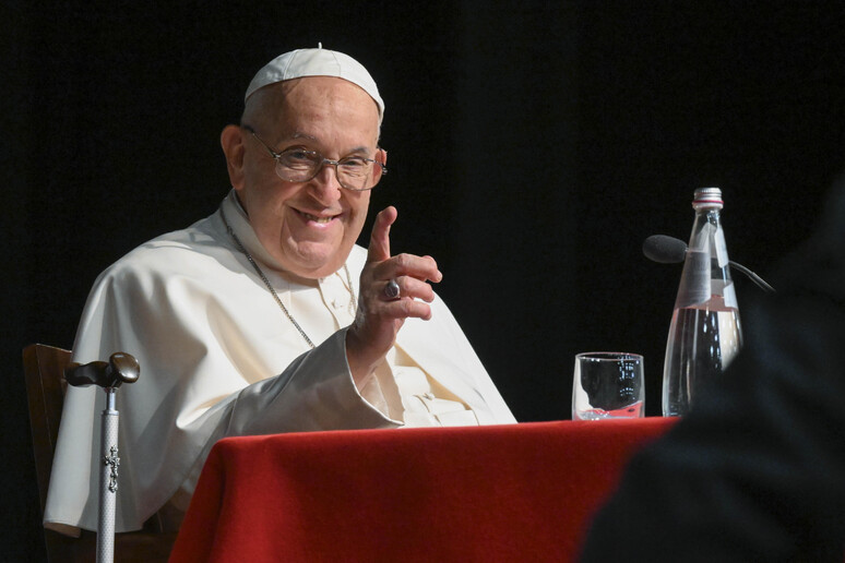 Papa durante evento na Universidade Salesiana em Roma - TODOS OS DIREITOS RESERVADOS