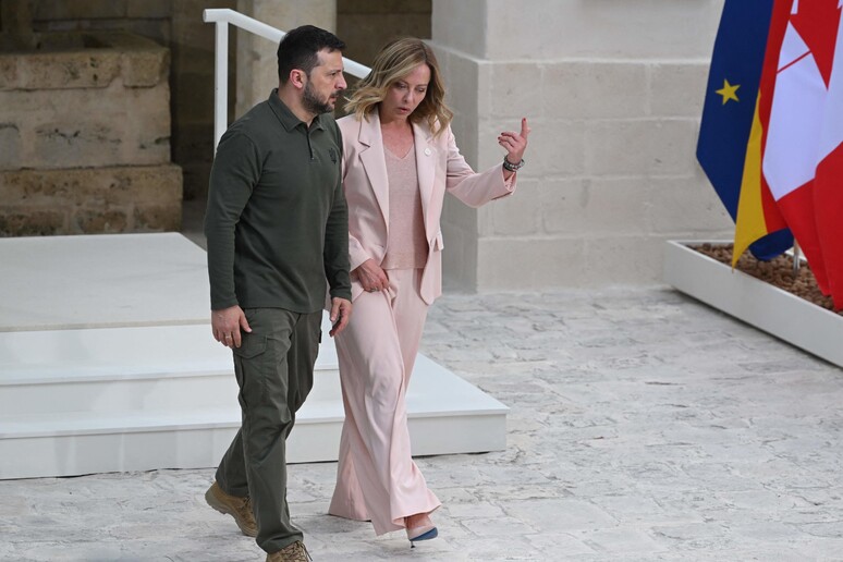 Itália presidiu nos últimos dias a cúpula do G7 na região da Puglia © ANSA/AFP