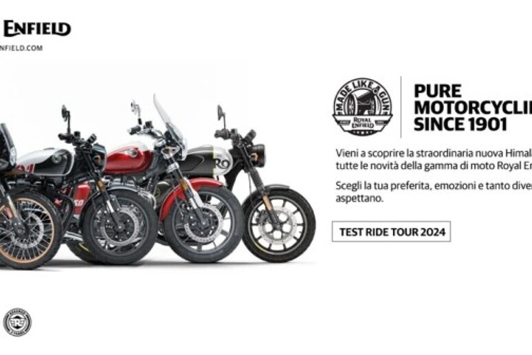 Al via l 'edizione 2024 del Royal Enfield Test Ride Tour - RIPRODUZIONE RISERVATA