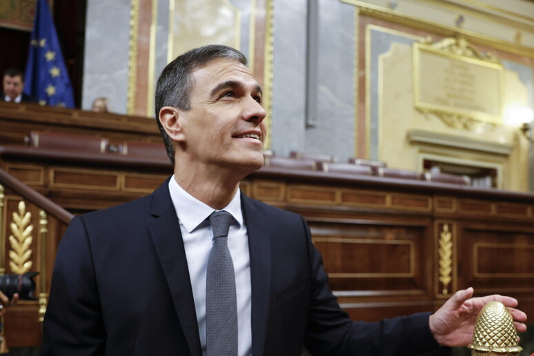 Il premier spagnolo Pedro Sanchez © ANSA/EPA