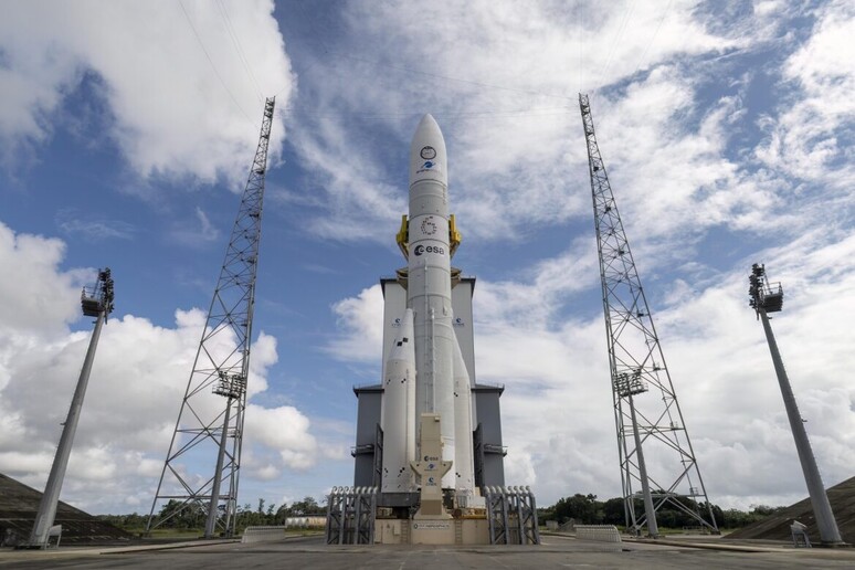 Il nuovo lanciatore europeo Ariane 6 (fonte: ESA, da Twitter) - RIPRODUZIONE RISERVATA