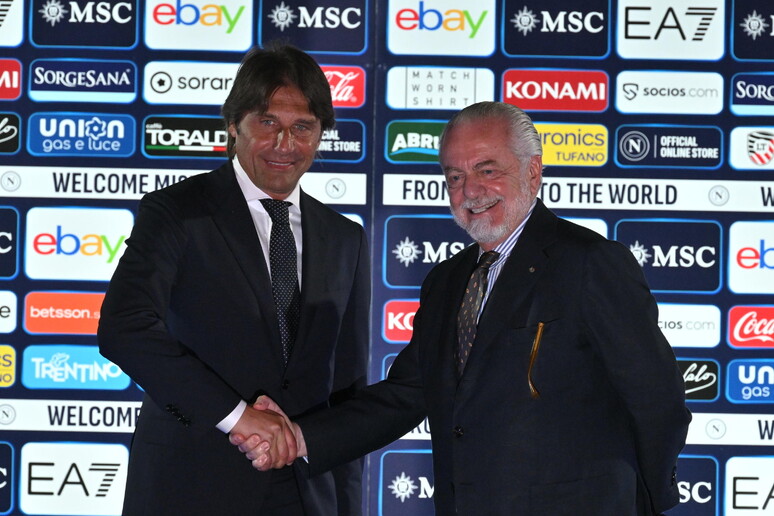 Antonio Conte e Aurelio De Laurentiis - RIPRODUZIONE RISERVATA