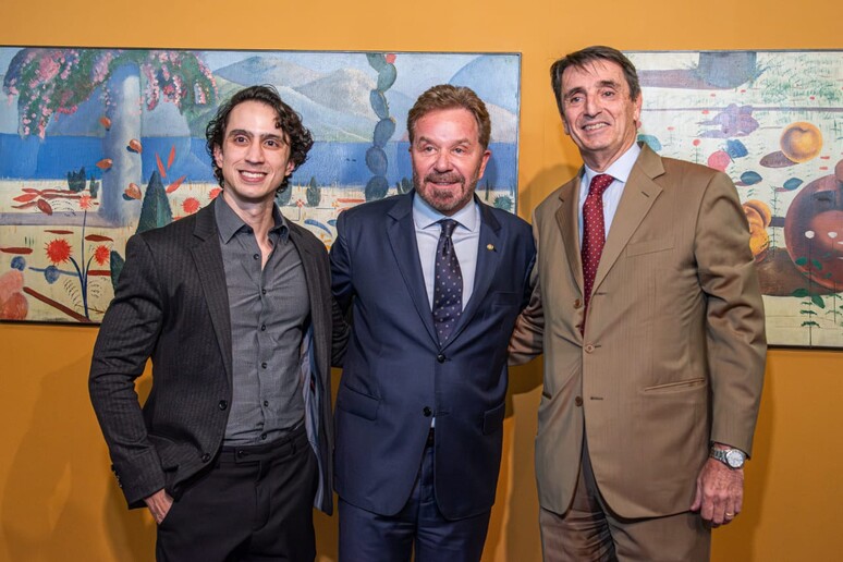 Embaixador da Itália no Brasil inaugura mostra  'Oltreoceano ' © ANSA/Divulgação/Embaixada da Itália em Brasília