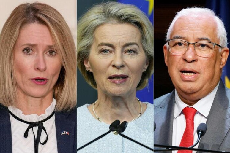 Kaja Kallas, Ursula von der Leyen e António Costa ocuparão principais cargos na UE - TODOS OS DIREITOS RESERVADOS