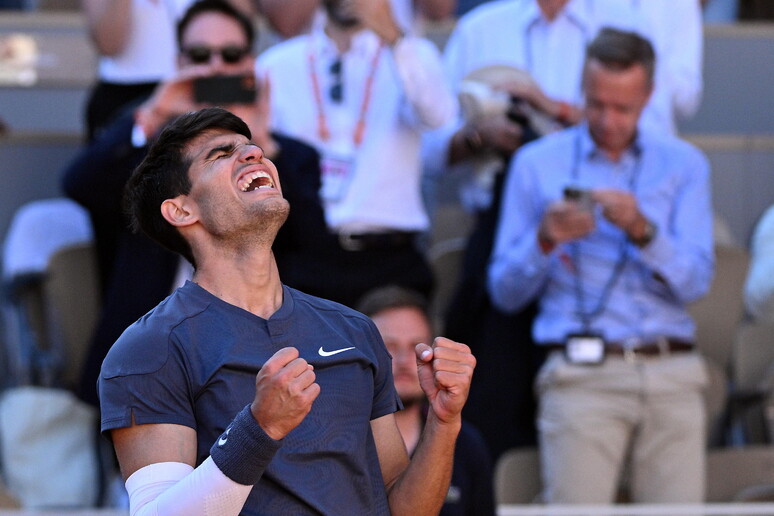 Alcaraz poderá conquistar seu primeiro título em Roland Garros © ANSA/EPA