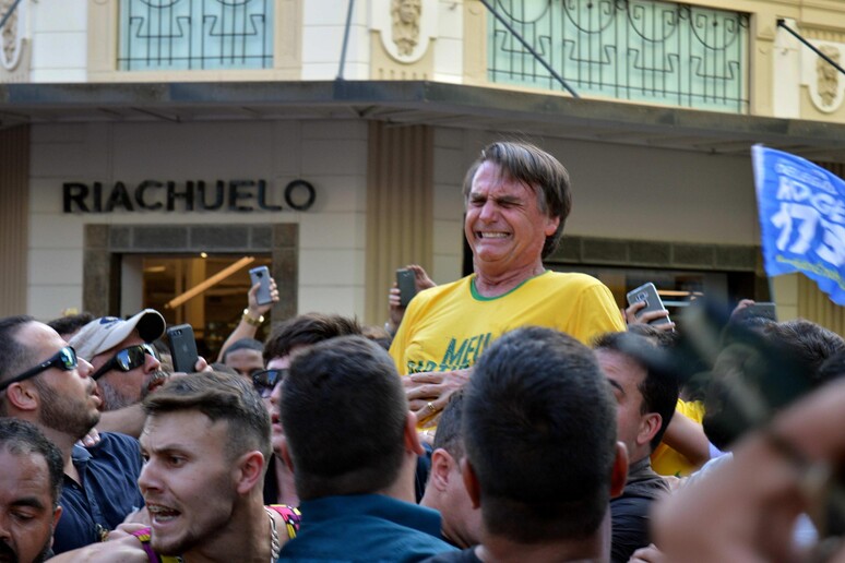 Bolsonaro relembrou ataque que sofreu em 2018 - TODOS OS DIREITOS RESERVADOS