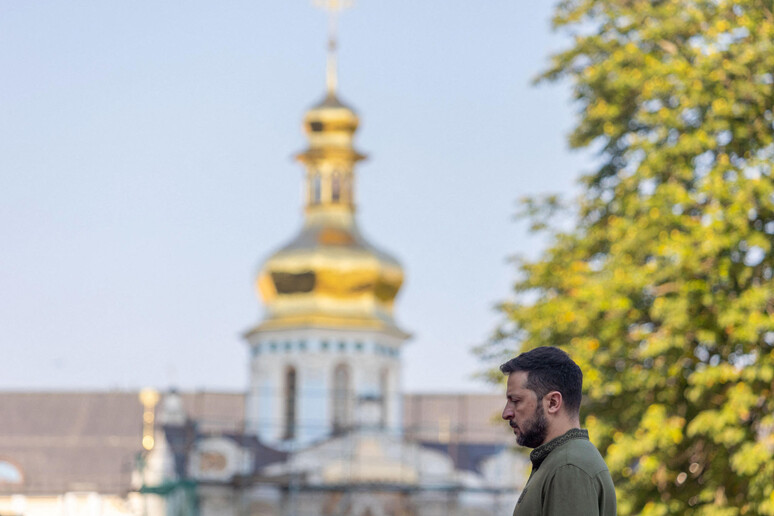Volodymyr Zelensky em Kiev, na Ucrânia © ANSA/AFP