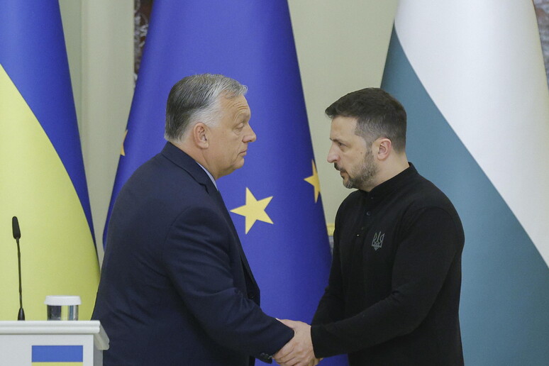 Orbán também destacou a necessidade que as negociações de paz com Moscou sejam aceleradas © ANSA/EPA