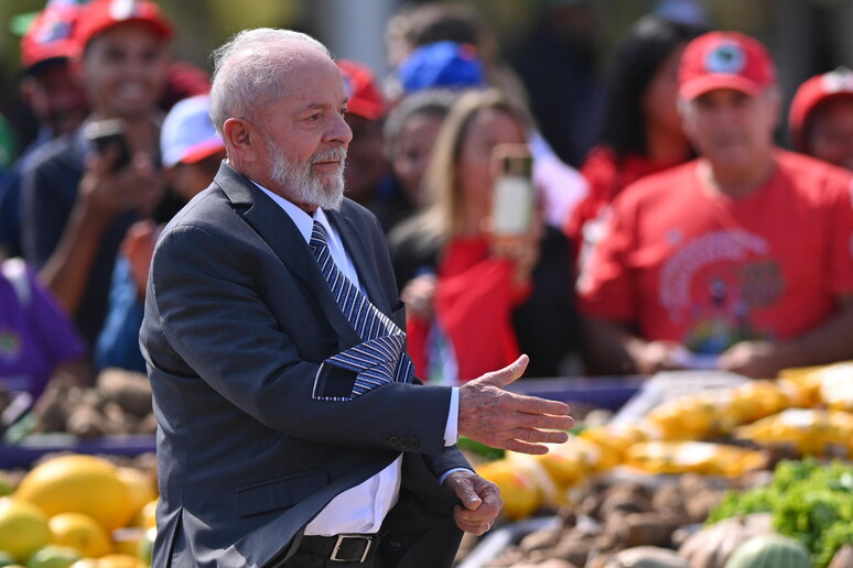 Presidente Lula durante lançamento do Plano Safra Familiar em Brasília © ANSA/EPA