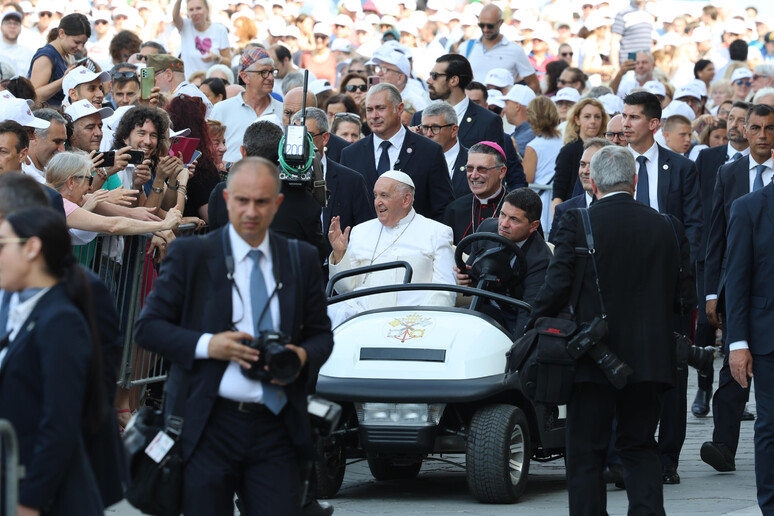 Papa Francisco durante visita a Trieste, na Itália - TODOS OS DIREITOS RESERVADOS